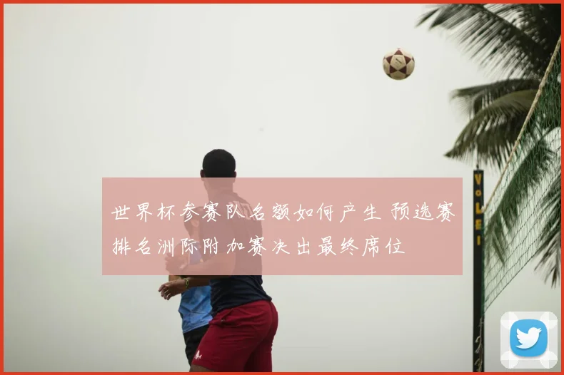 世界杯参赛队名额如何产生 预选赛排名洲际附加赛决出最终席位