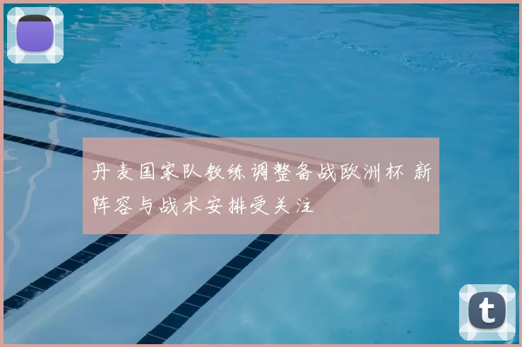 丹麦国家队教练调整备战欧洲杯 新阵容与战术安排受关注